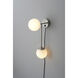 Duo LED 6 inch Satin Nickel Sconce Wall Light